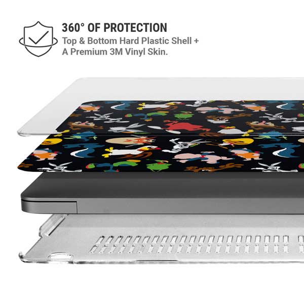 Looney Tunes Identity Pattern MacBook Pro 14in (2021-24) Case plus Skin