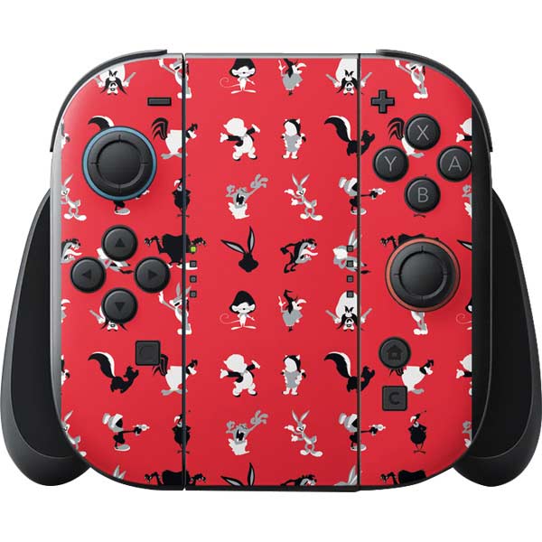 Looney Tunes Identity Red Pattern Nintendo Switch 2 (2025) with Joy-Con Skin