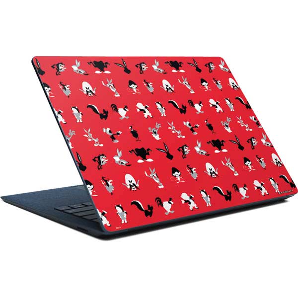 Looney Tunes Identity Red Pattern Surface Laptop Skin