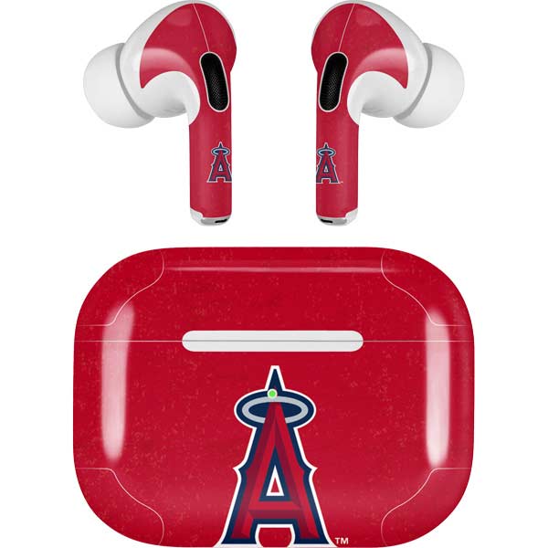 MLB Los Angeles Angels - Solid Distressed AirPods Skins