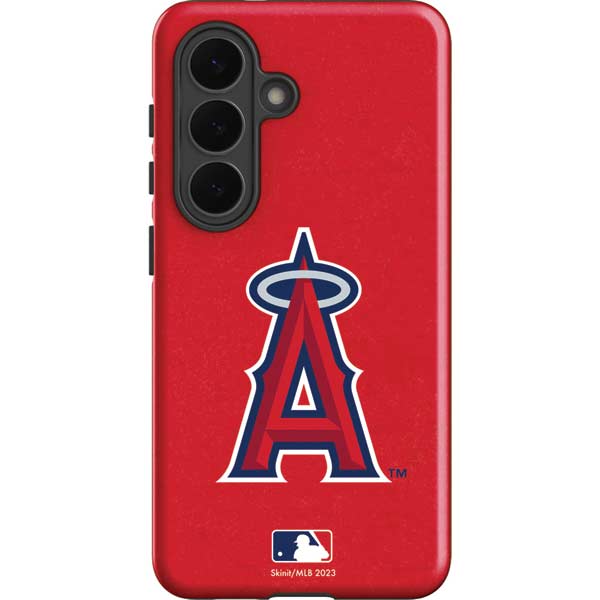 MLB Los Angeles Angels - Solid Distressed Galaxy S26 Impact Case