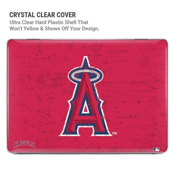 MLB Los Angeles Angels - Solid Distressed MacBook Pro 14in (2021-24) Case plus Skin