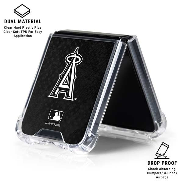 MLB Los Angeles Angels Dark Wash Galaxy Z Flip7 Clear Case