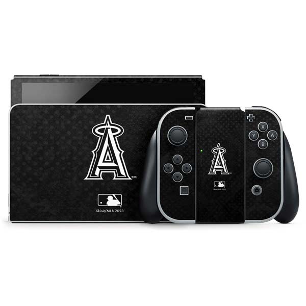 MLB Los Angeles Angels Dark Wash Nintendo Skins