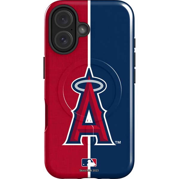 MLB Los Angeles Angels Split iPhone 16 Magsafe Impact Case