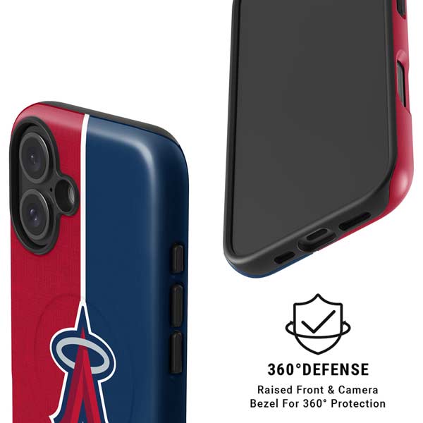 MLB Los Angeles Angels Split iPhone 16 Magsafe Impact Case