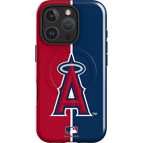 MLB Los Angeles Angels Split iPhone 16 Pro Max Magsafe Impact Case