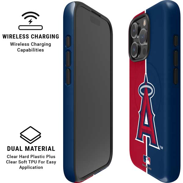 MLB Los Angeles Angels Split iPhone 16 Pro Max Magsafe Impact Case