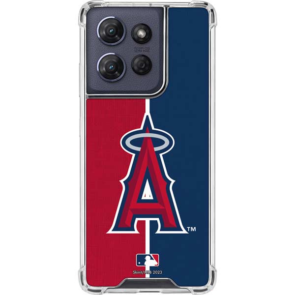 MLB Los Angeles Angels Split Moto G 5G (2025) Clear Case