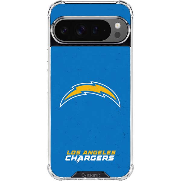 NFL Los Angeles Chargers - Alternate Distressed Google Pixel 10 Pro XL Clear Case