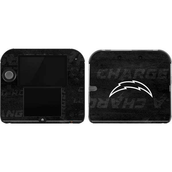 NFL Los Angeles Chargers Black & White Nintendo Skins