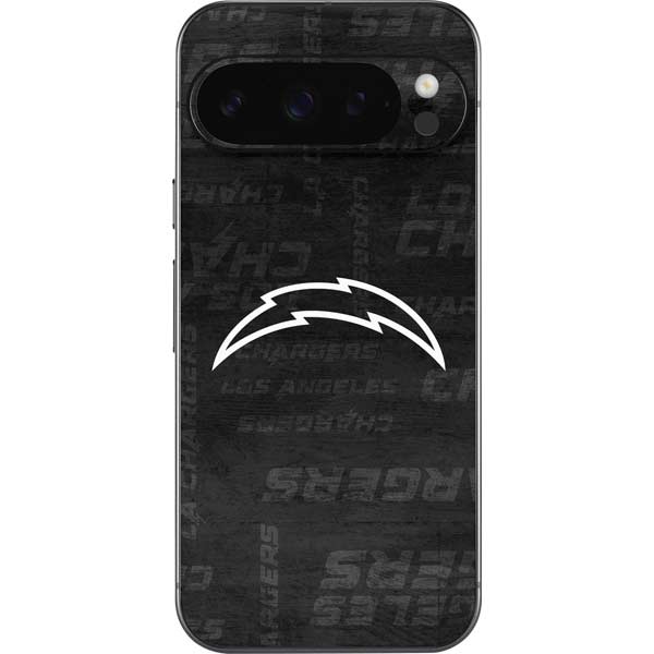 NFL Los Angeles Chargers Black & White Google Pixel 10 Pro XL Skin