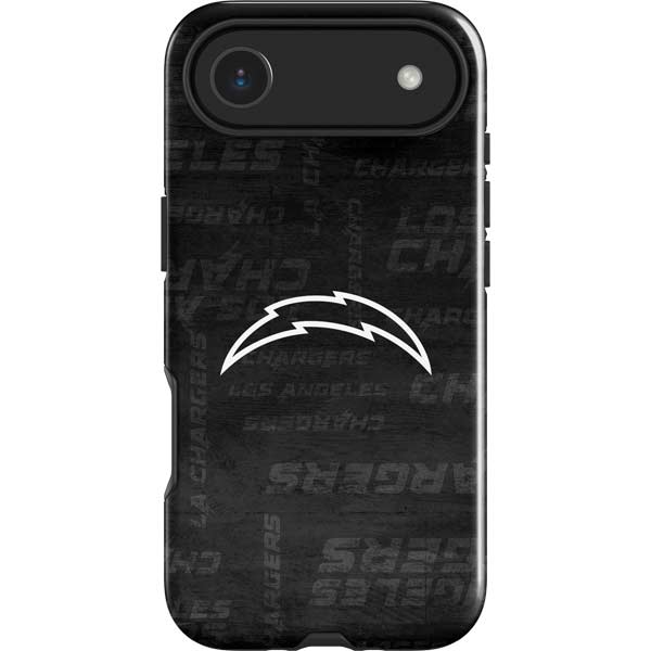 NFL Los Angeles Chargers Black & White iPhone 17 Air Impact Case