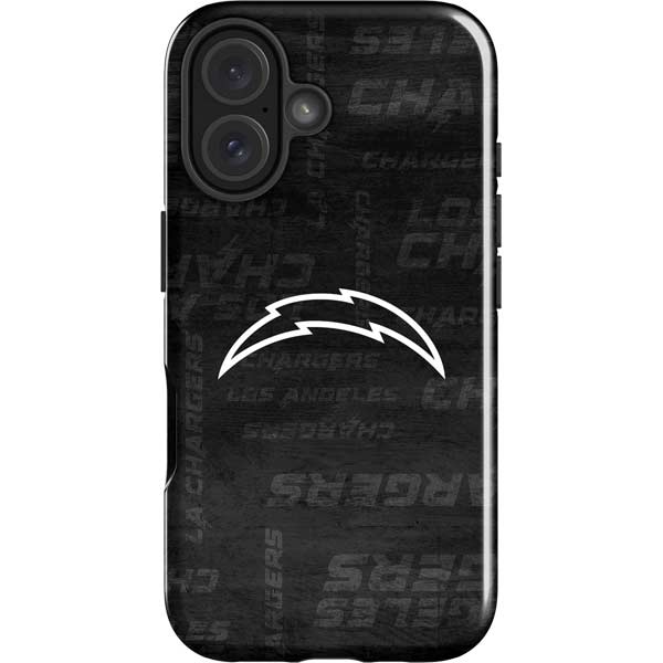 NFL Los Angeles Chargers Black & White iPhone 17 Impact Case
