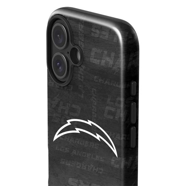 NFL Los Angeles Chargers Black & White iPhone 17 Impact Case
