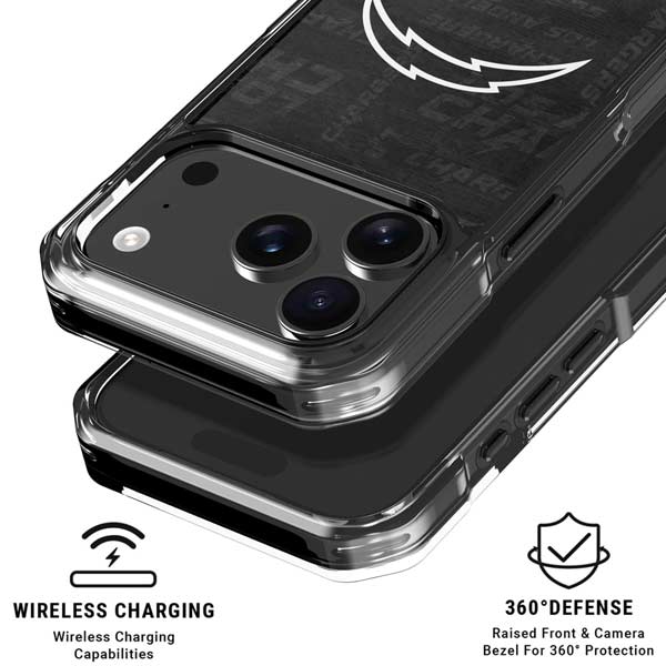 NFL Los Angeles Chargers Black & White iPhone 17 Pro MagSafe Case