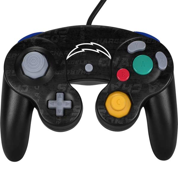 NFL Los Angeles Chargers Black & White Nintendo Skins