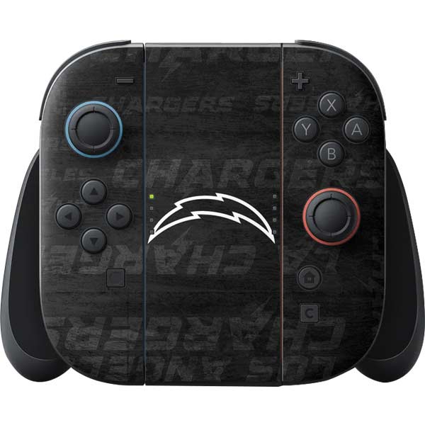 NFL Los Angeles Chargers Black & White Nintendo Skins