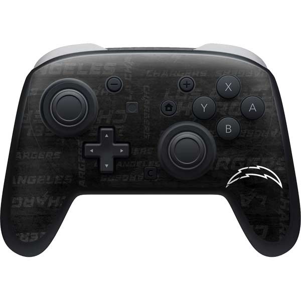 NFL Los Angeles Chargers Black & White Nintendo Skins