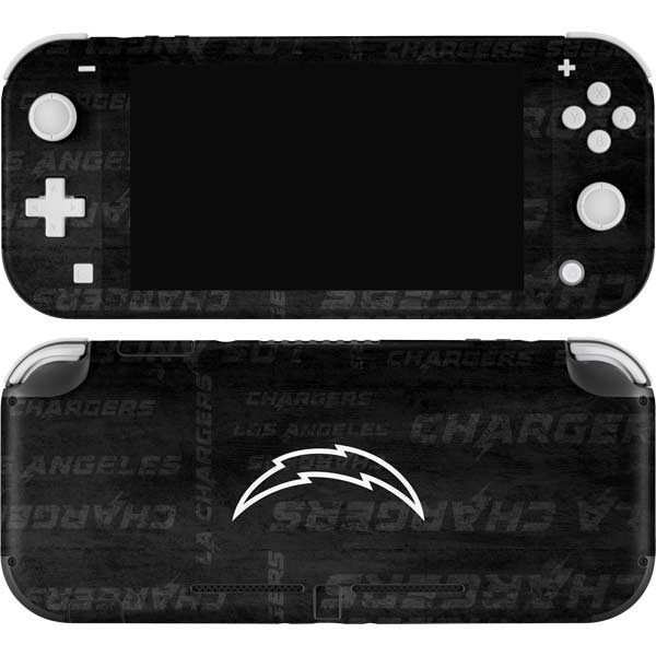 NFL Los Angeles Chargers Black & White Nintendo Skins