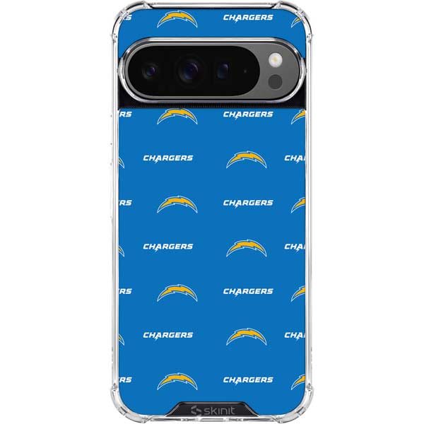 NFL Los Angeles Chargers Blitz Series Google Pixel 10 Pro Clear Case