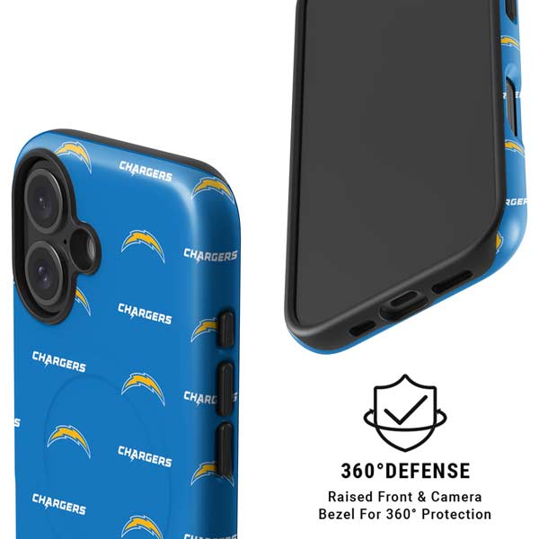 NFL Los Angeles Chargers Blitz Series iPhone 16 Plus Magsafe Impact Case