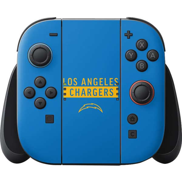 NFL Los Angeles Chargers Blue Performance Series Nintendo Skins