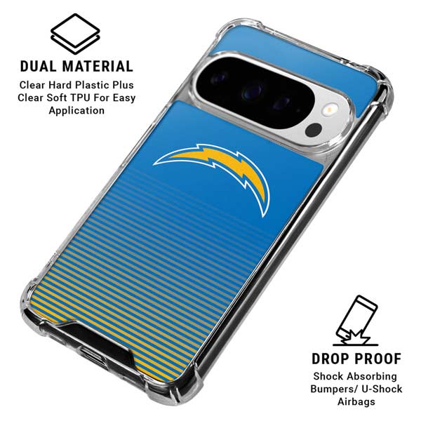 NFL Los Angeles Chargers Breakaway Google Pixel 10 Pro XL Clear Case