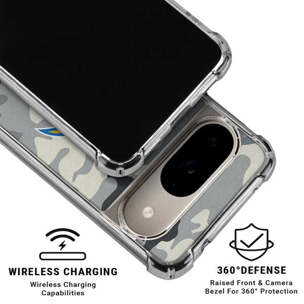 NFL Los Angeles Chargers Camo Google Pixel 10 Clear Case