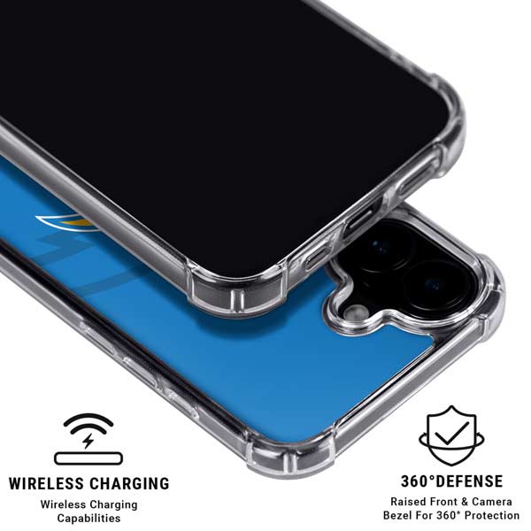 NFL Los Angeles Chargers Double Vision iPhone 17 Clear Case