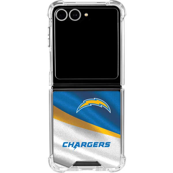 NFL Los Angeles Chargers Galaxy Z Flip7 Clear Case