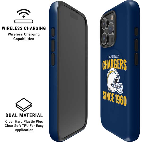 NFL Los Angeles Chargers Helmet iPhone 16 Pro Max Magsafe Impact Case