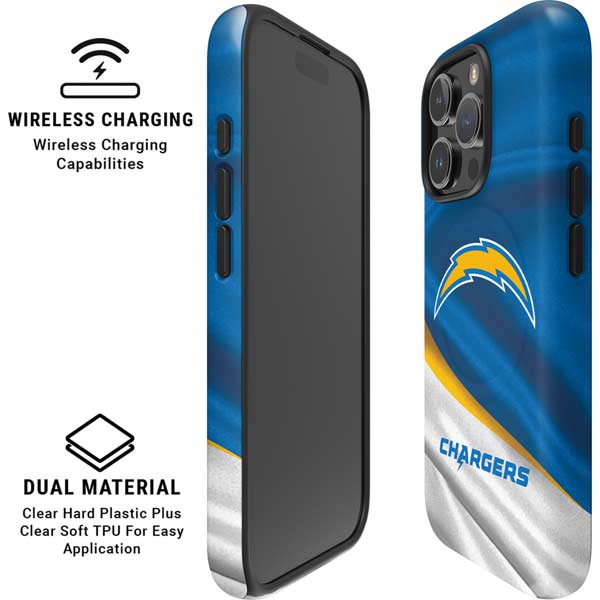 NFL Los Angeles Chargers iPhone 16 Pro Magsafe Impact Case