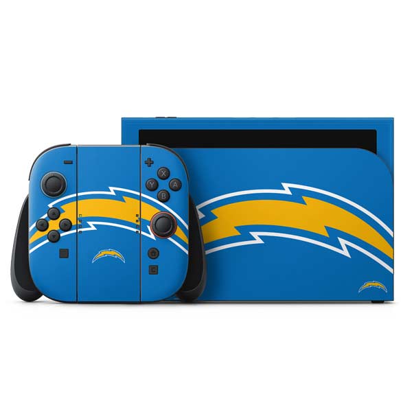 NFL Los Angeles Chargers Large Logo Nintendo Skins