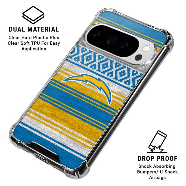 NFL Los Angeles Chargers Trailblazer Google Pixel 10 Pro Clear Case