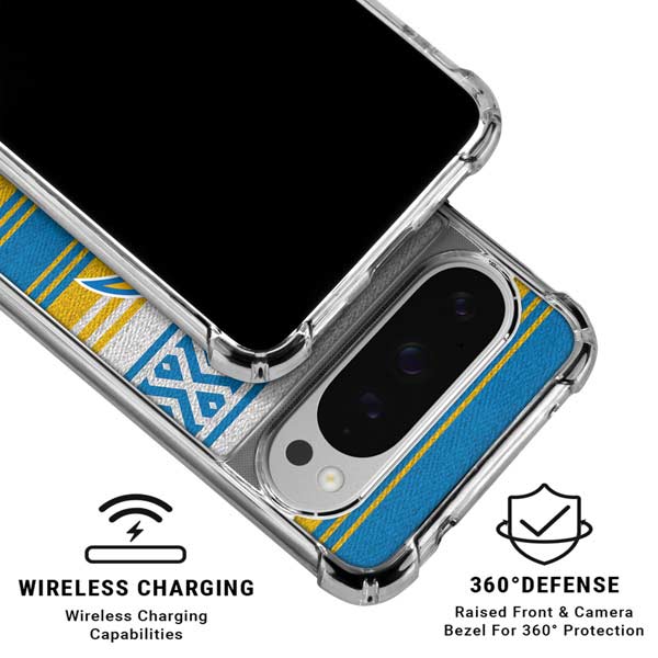 NFL Los Angeles Chargers Trailblazer Google Pixel 10 Pro Clear Case