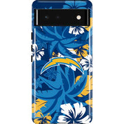 NFL Los Angeles Chargers Tropical Print Pixel Cases