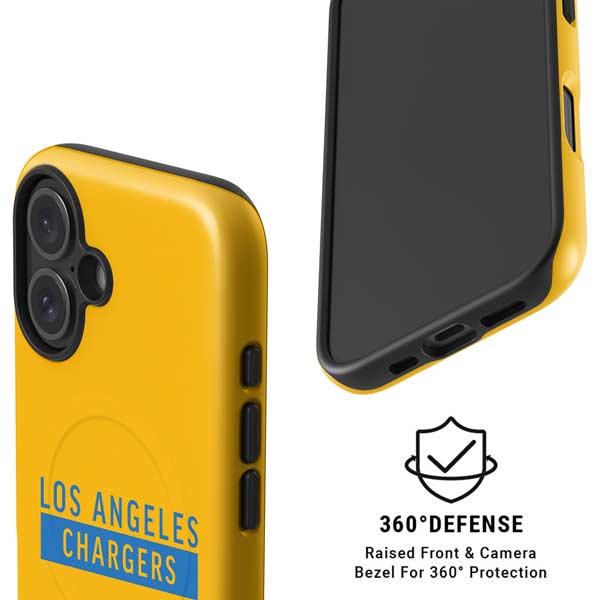NFL Los Angeles Chargers Yellow Performance Series iPhone 16 Plus Magsafe Impact Case