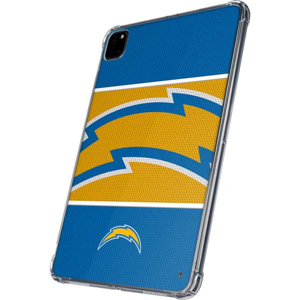 NFL Los Angeles Chargers Zone Block iPad Pro 11in (2024) Clear Case