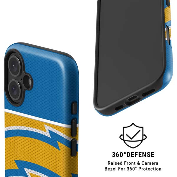 NFL Los Angeles Chargers Zone Block iPhone 16 Plus Magsafe Impact Case