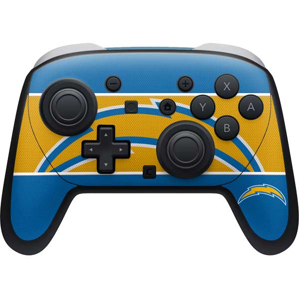NFL Los Angeles Chargers Zone Block Nintendo Skins
