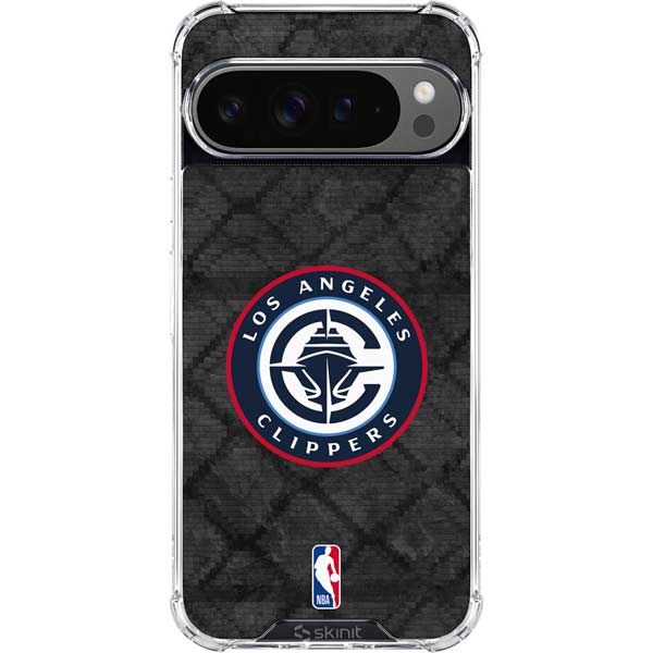 NBA Los Angeles Clippers Black Rust Google Pixel 10 Pro Clear Case