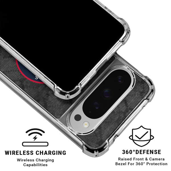 NBA Los Angeles Clippers Black Rust Google Pixel 10 Pro Clear Case