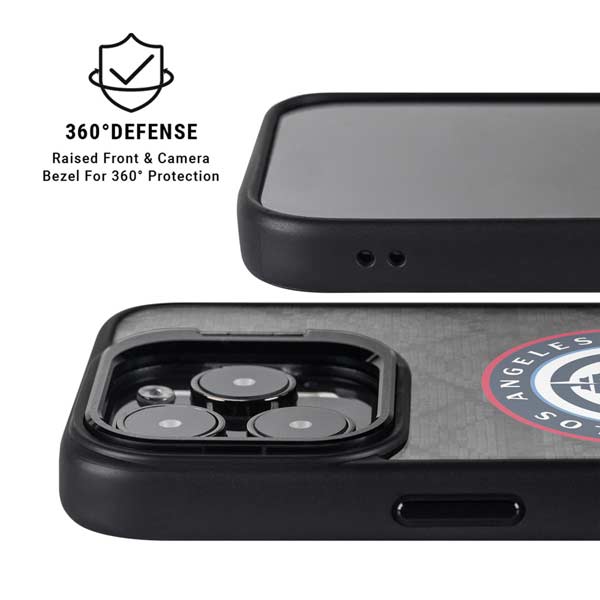 NBA Los Angeles Clippers Black Rust iPhone 14 Pro Kickstand Case