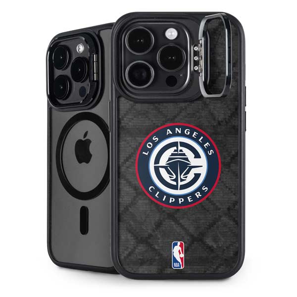 NBA Los Angeles Clippers Black Rust iPhone 14 Pro Max Kickstand Case