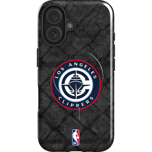 NBA Los Angeles Clippers Black Rust iPhone 16 Plus Magsafe Impact Case