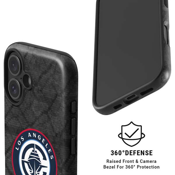 NBA Los Angeles Clippers Black Rust iPhone 16 Plus Magsafe Impact Case
