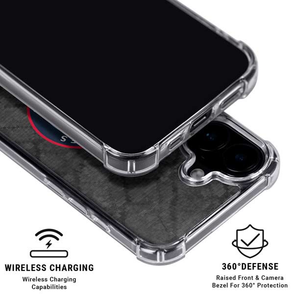 NBA Los Angeles Clippers Black Rust iPhone 17 Clear Case