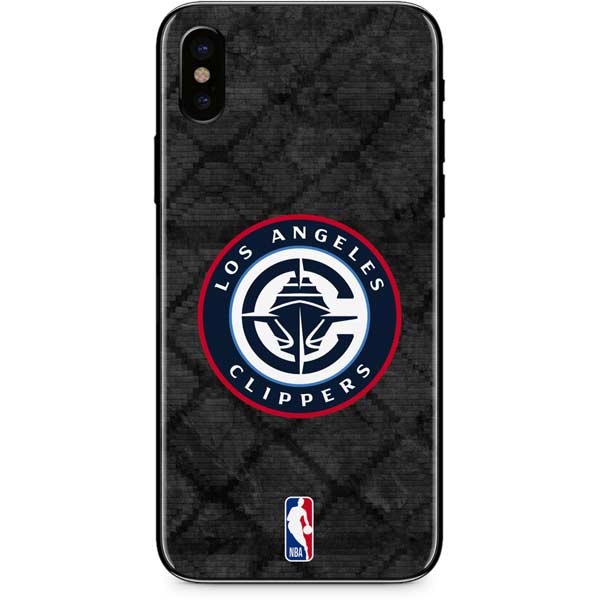 NBA Los Angeles Clippers Black Rust iPhone XS Skin