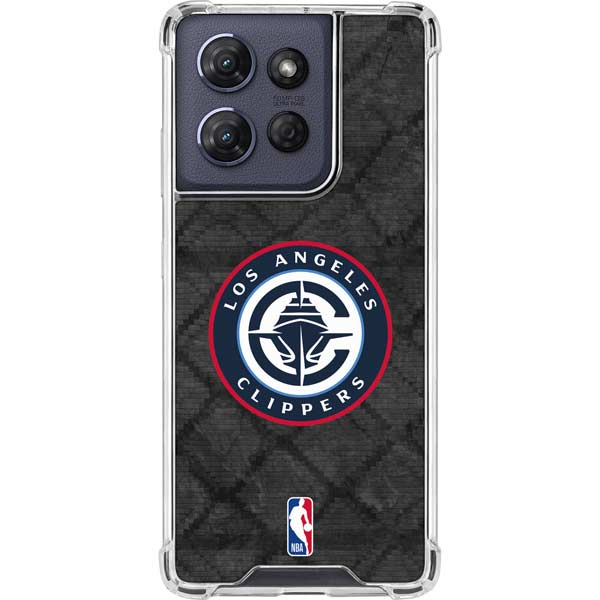 NBA Los Angeles Clippers Black Rust Moto G 5G (2025) Clear Case